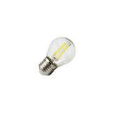 LED ΛΑΜΠΑ COG ΣΦΑΙΡΙΚΟ ΔΙΑΦΑΝΟ Ε27 6W 230V ΨΥΧΡΟ