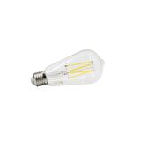 LED ΛΑΜΠΑ COG ΑΒΟΚΑΝΤΟ ST64 ΔΙΑΦΑΝΟ Ε27 8W ΘΕΡΜΟ
