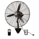 WALL FAN WITH REMOTE 95W BLACK