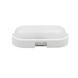 Led bulkhead wallmounted light oval PP body, PC cover, CCT IP65 15W White