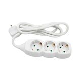 ΠΟΛΥΠΡΙΖΟ ΜΕ ΚΑΛΩΔΙΟ 3x1.5mm² 1.5μ 3 ΣΟΥΚΟ ΛΕΥΚΟ