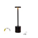 Led desk lamp 3W IP44 color adjustable + dimmable black