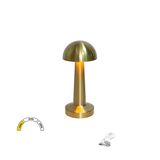 Led desk lamp mini mashroom 3W IP44 color adjustable + dimmable gold