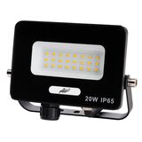 ΠΡΟΒΟΛΕΑΣ LED ΚΑΙ ΓΙΑ ΑΝΙΧΝΕΥΤΗ ΚΙΝΗΣΗΣ 20W 230V 4000K IP65 ΜΑΥΡΟΣ