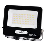 ΠΡΟΒΟΛΕΑΣ LED ΚΑΙ ΓΙΑ ΑΝΙΧΝΕΥΤΗ ΚΙΝΗΣΗΣ 50W 230V 6200K IP65 ΜΑΥΡΟΣ