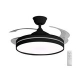Ceiling Fan white Φ46 DC32W Led 36W with controller, black