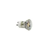 LED ΛΑΜΠΑ GU10 MR11 ΓΥΑΛΙΝΟ 2W 105° ΘΕΡΜΟ 3000Κ