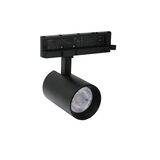 LED ΣΠΟΤ ΡΑΓΑΣ 4 ΓΡΑΜΜΩΝ 20W 230V 4000K 38° ΜΑΥΡΟ