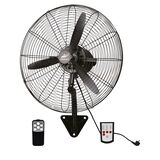 WALL FAN WITH REMOTE 95W BLACK