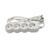 ΠΟΛΥΠΡΙΖΟ ΜΕ ΚΑΛΩΔΙΟ 3x1mm² 1.5μ 4 ΣΟΥΚΟ ΛΕΥΚΟ