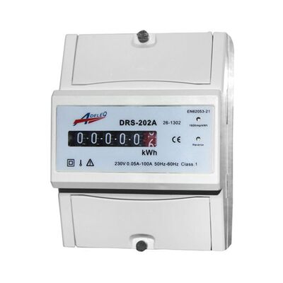 Analog Power Meter Single phase for rail 4 module 100A (DRS-202A)