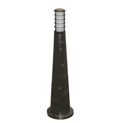 Ground Pillar Aluminum Culinder Cone with base with shades lighting Fitting 9026-650 GU10 IP54 patina
