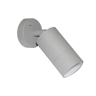 Wall mounted Aluminum cylindlical movable Spot lighting fitting 1011 GU10 IP54 grey
