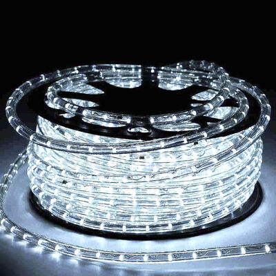 Led Rope Light Clear Round D13mm 2wires 36led/m Cool White