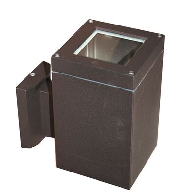 ΣΠΟΤ ΑΛΟΥΜΙΝΙΟΥ ΜΟΝΗΣ ΚΑΤΕΥΘΥΝ.ΤΕΤΡΑΓ.ΕΠΙΤΟΙΧΟ D108mm Ε27 ΣΚΟΥΡΙΑ