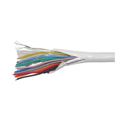 Alarm cable with shielding 10coresx0.22mm white