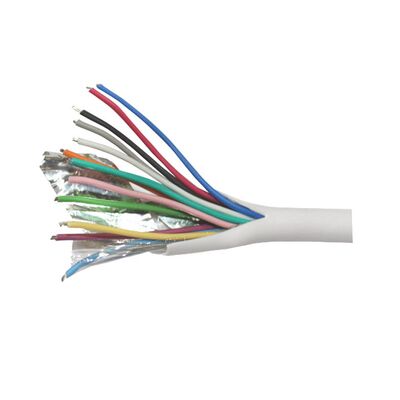 Alarm cable with shielding 12coresx0.22mm white