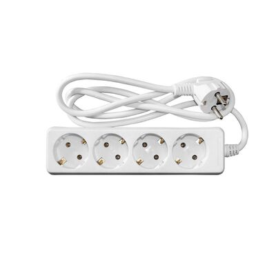 Multisocket with 3x1mm² 1.5m cable 4schuko white