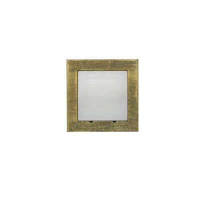 Wall mounted Lighting Fitting Square mini 9734 IP54 9Led 230V golden black frame cool white