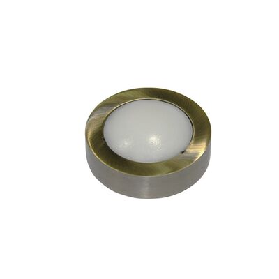 Wall mounted Lighting Fitting Round mini 9732 IP54 5Led 230V antique brass frame Cool White