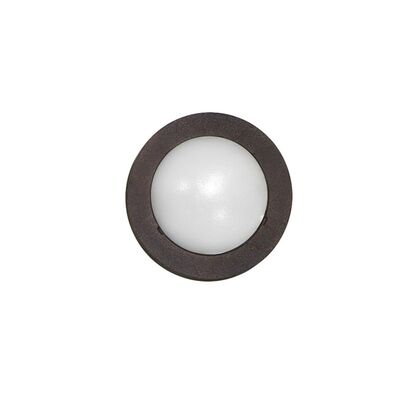 Wall mounted Lighting Fitting Round mini 9732 IP54 5Led 230V grained rust frame Cool White