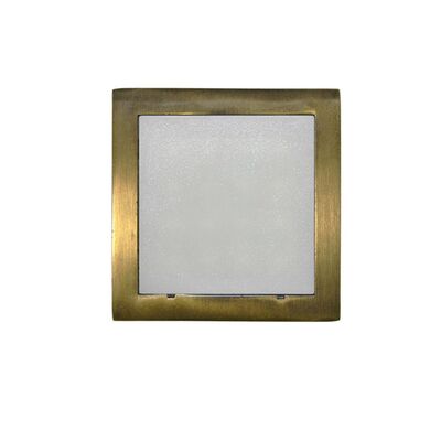 Wall mounted Lighting Fitting Square 9733 IP54 16Led 230V antique brass frame Cool White
