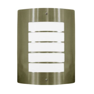 Wall mounted Inox Lighting Fitting with reels rectangular D300x225x90 E27 IP44 antique brass