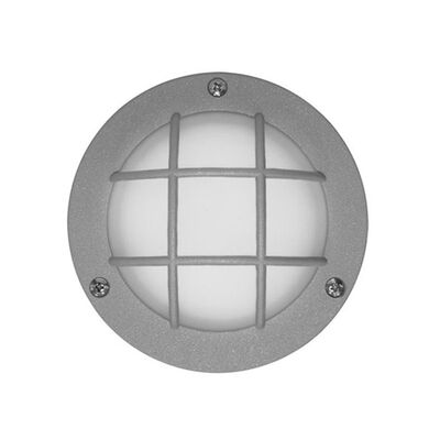 Wall/ceiling Aluminum Round net light 9094 IP54 230V 36Led grey body frosted glass cool white