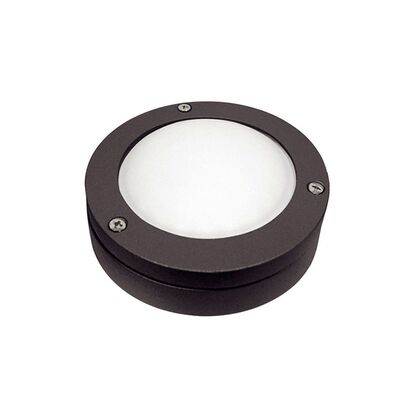 Wall/ceiling Aluminum Round light 9095 IP54 Gx53 230V grained rust body frosted glass