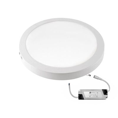 Wall Mounted LED Slim Downlight 25W Round 3000K White D300