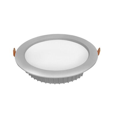 Led Down Light Round D230 32W 100° 1COB 240V 4000K Silver Frosted Cover