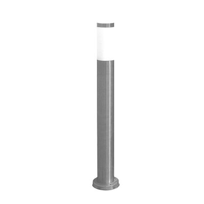 Ground Pillar Inox Lighting Fitting h65cm Φ75 E27 IP44 satin