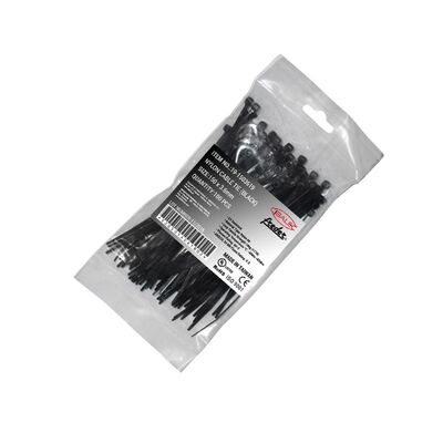Nylon Cable ties with UV protection 150x3.6mm black
