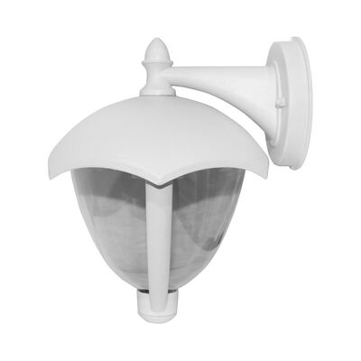 Wall mounted Aluminum Lighting Fitting Down 36072 Ε27 IP44 White