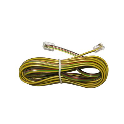 Telephone cord with male 6P4C on both ends 3m multicolor