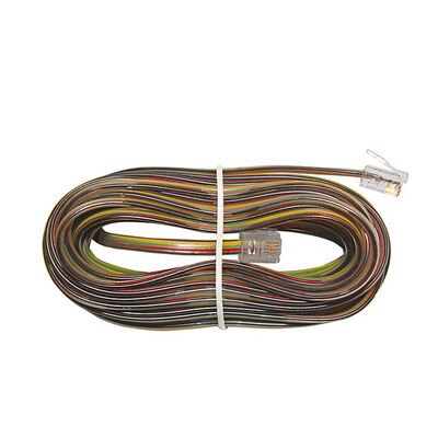Telephone cord with male 6P4C on both ends 10m multicolor