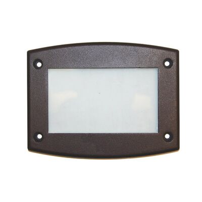 Alluminum Frame grained rust for big Rectangular recessed lighting fitting 9674 frosted glass
