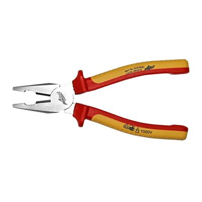 Plier VDE 1000V yellow-red handle 200mm