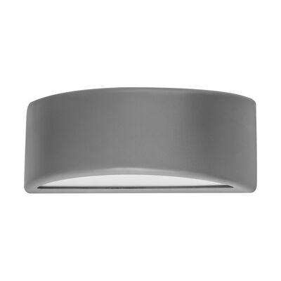 WALL MOUNT FIXTURE PC OVAL UP-DOWN E27 MAX.40W-IP65 GREY