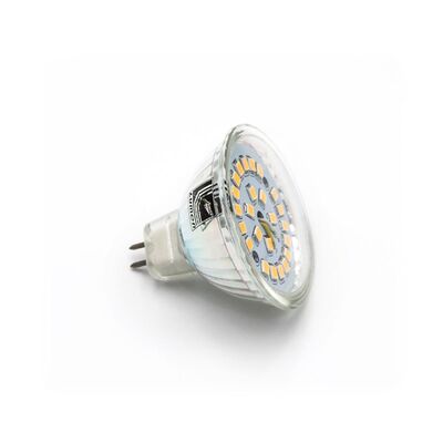 LED ΛΑΜΠΑ MR16 ΓΥΑΛΙΝΟ 5W 12VAC/DC 105° ΝΤΙΜΑΡΙΖΟΜΕΝΟ ΘΕΡΜΟ