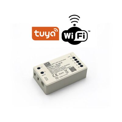 ΜΗΧ/ΜΟΣ CONTROLLER TUYA SMART WiFi RGB/RGB+W 12/24VDC 16A