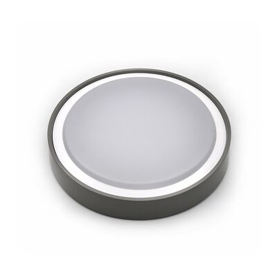 LED CEILING PC ROUND D:260MM 15W 4000K IP65 GREY