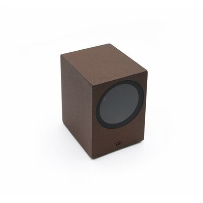 Outdoor Down Bright Wall Light wall mounted square 1XGU10 grained rust