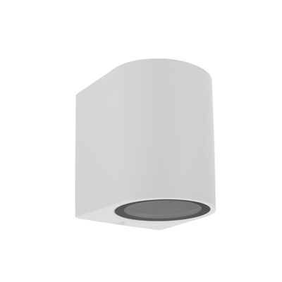Outdoor Down Bright Wall Light oval 1XGU10 white