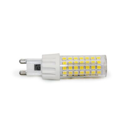 LED ΛΑΜΠΑ SMD ΚΕΡΑΜΙΚΟ G9 6W 230VAC ΔΙΑΦΑΝΗ ΛΕΥΚΟ 4000Κ