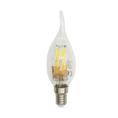 LED ΛΑΜΠΑ COG ΚΕΡΑΚΙ ΔΙΑΦΑΝΟ ΜΕ ΜΥΤΗ Ε14 6W 230V ΘΕΡΜΟ
