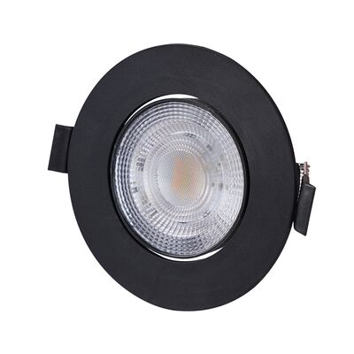 LED ΣΠΟΤ ΨΕΥΔΟΡΟΦΗΣ ΚΙΝΗΤΟ ΣΤΡΟΓΓΥΛΟ 3W/5W/7W CCT 38° ΜΑΥΡΟ