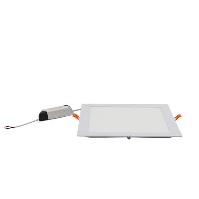 LED ΦΩΤΙΣ. ΨΕΥΔΟΡΟΦΗΣ ΑΛΟΥΜ.ΤΕΤΡΑΓΩΝ 24W 3000K 120° ΛΕΥΚΟ