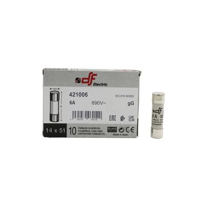 ΦΥΣΙΓΓΙΑ ΚΥΛΙΝΔΡΙΚΑ 14x51mm 6Α Gg DF