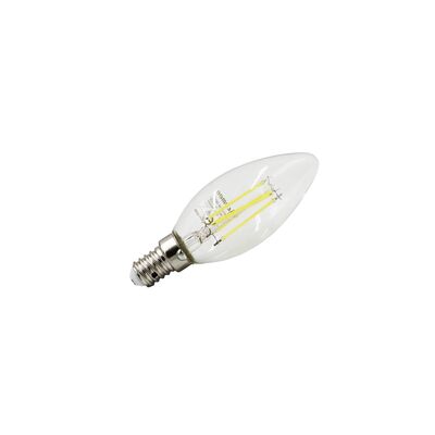 LED ΛΑΜΠΑ COG ΚΕΡΑΚΙ ΔΙΑΦΑΝΟ Ε14 6W 230V ΨΥΧΡΟ